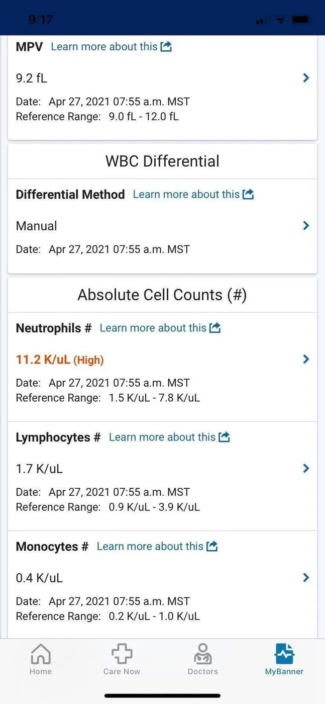 What routine blood work will I have done? - Colontown University